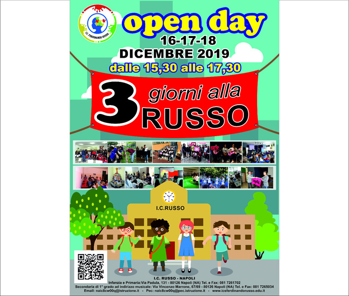 3 giorni alla Russo - 16, 17 e 18 Dicembre 2019